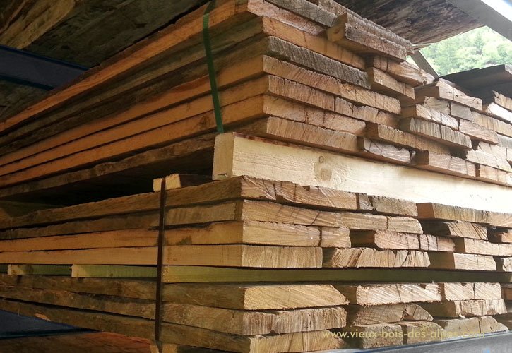 Extérieur de poutre vieux chêne  toutes largeurs